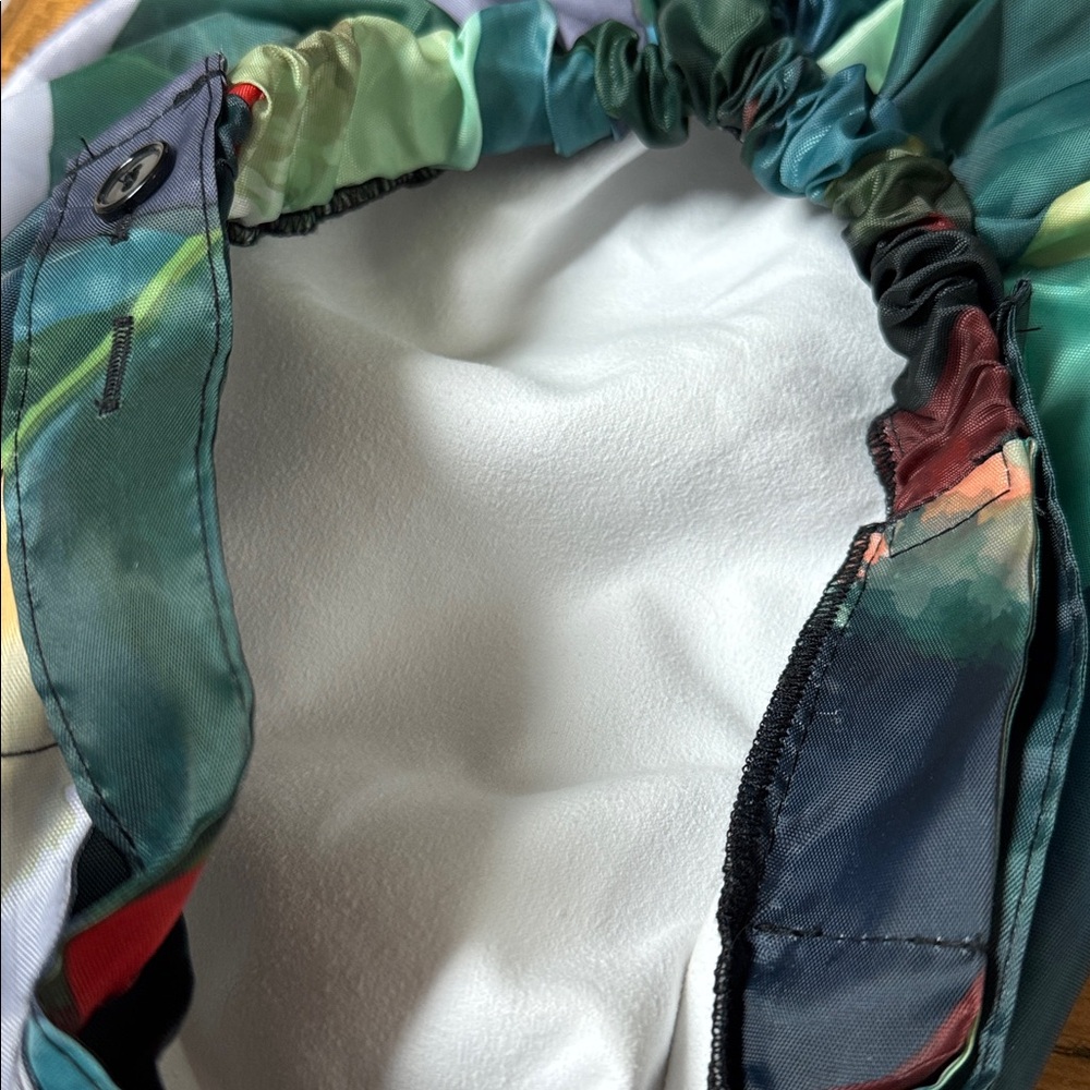 Aveda x Philip Lim shower cap hat hair accessory colorful abstract - Picture 5 of 5